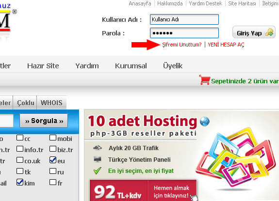 Şifremi Unuttum Yardım Şifremi Unuttum Yardım