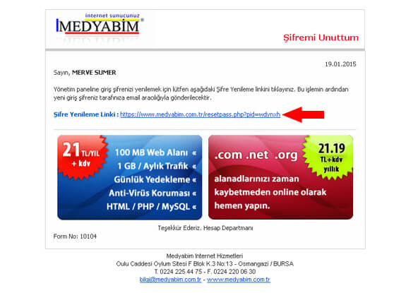Şifremi Unuttum Yardım Şifremi Unuttum Yardım